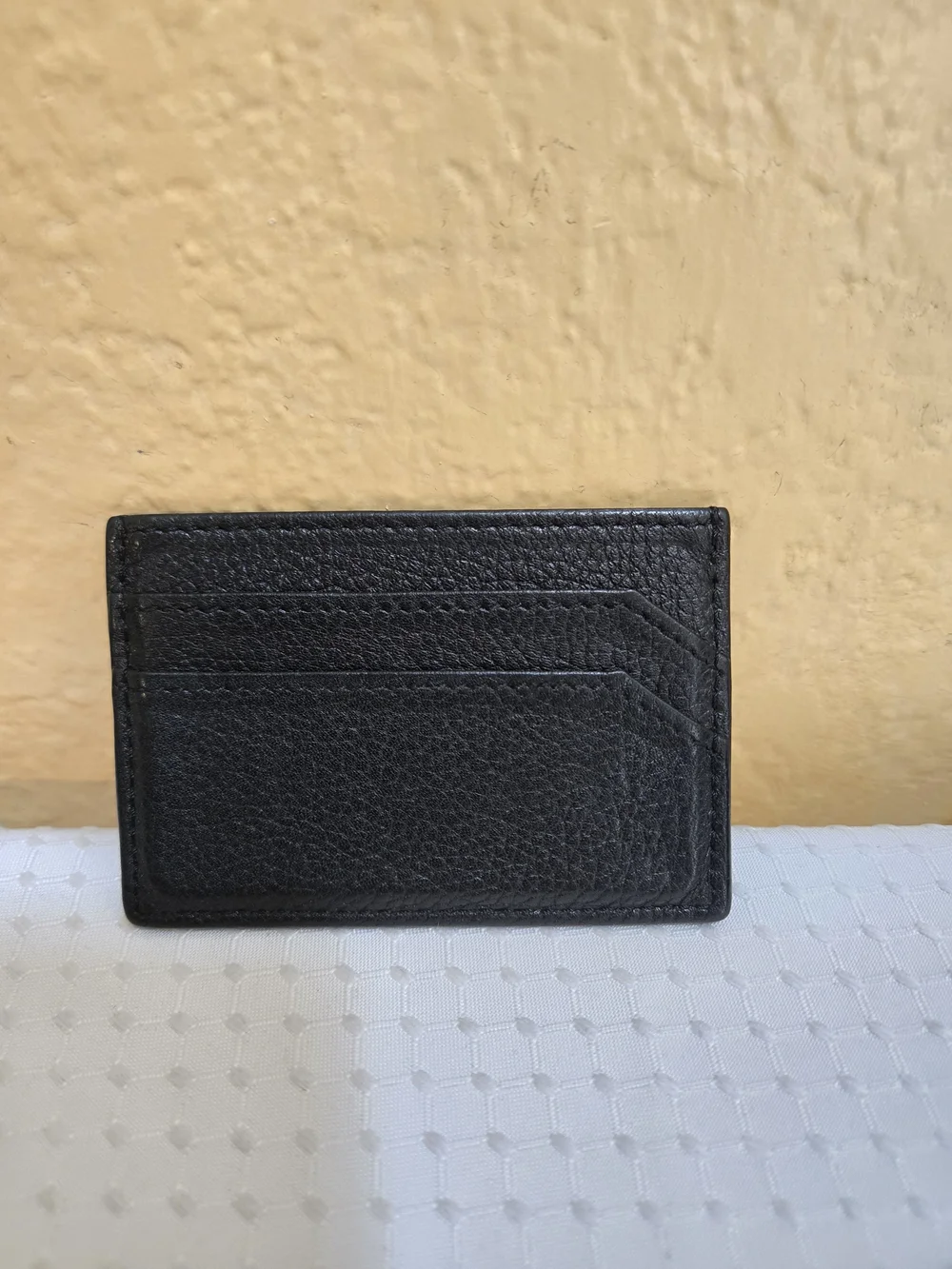 Jimmy Choo Black Embossed Star Leather Card Sleeve